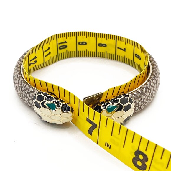 BVLGARI Bulgari Serpenti Forever Open Cuff Bangle Bracelet Snake Serpent Head - Picture 6 of 7